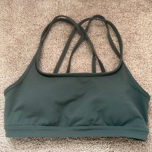Athleta Green Sports Bra Small
